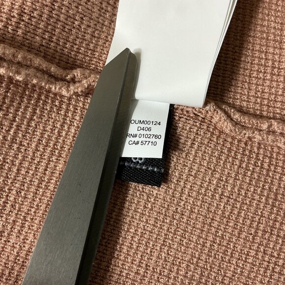 Kate Spade Ruffle Long Knit Sweater Blazer Beige Tan Single Button L - Picture 8 of 9